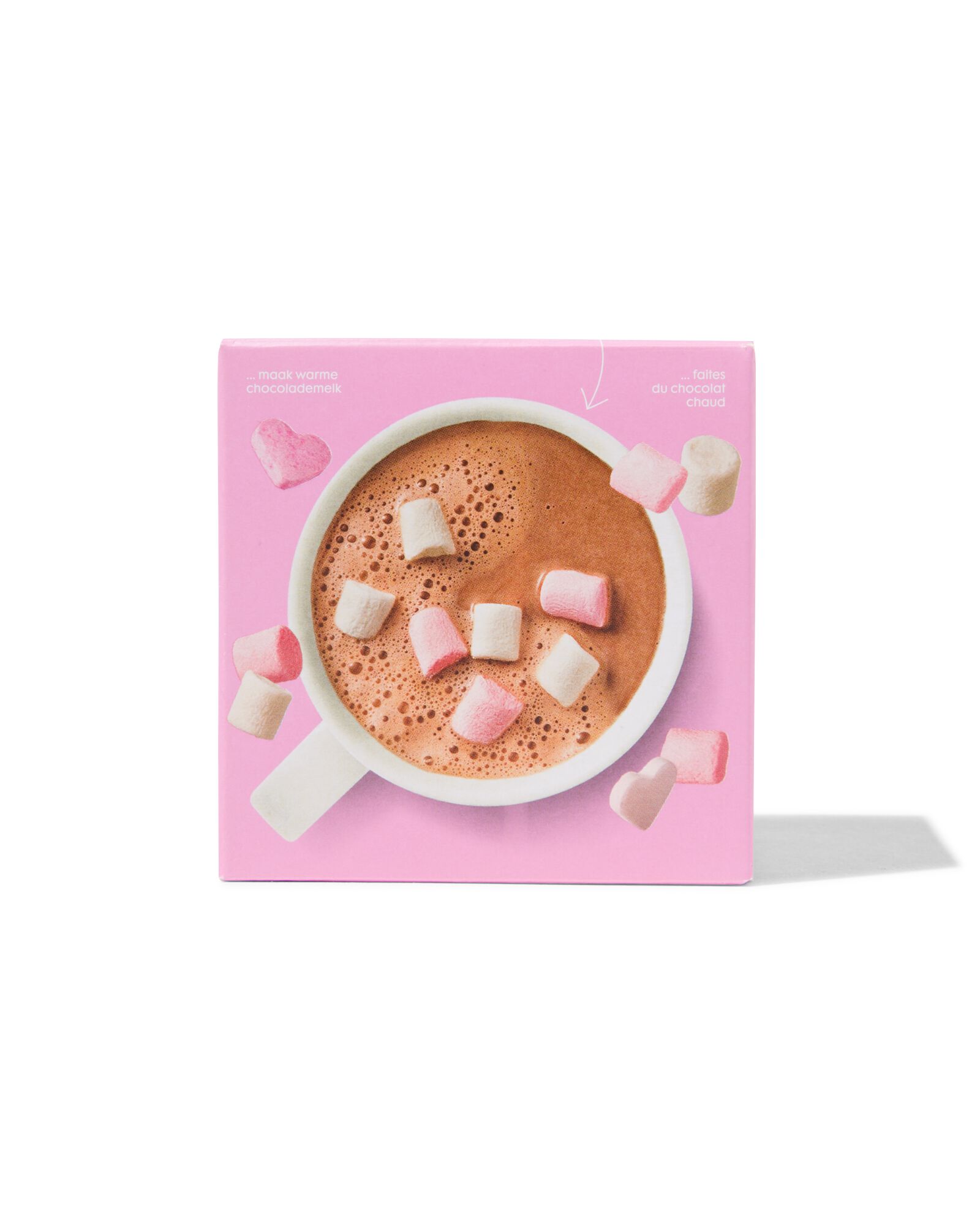 bombe de chocolat chaud avec petits coeurs en sucre et guimauves - 24162312 - HEMA