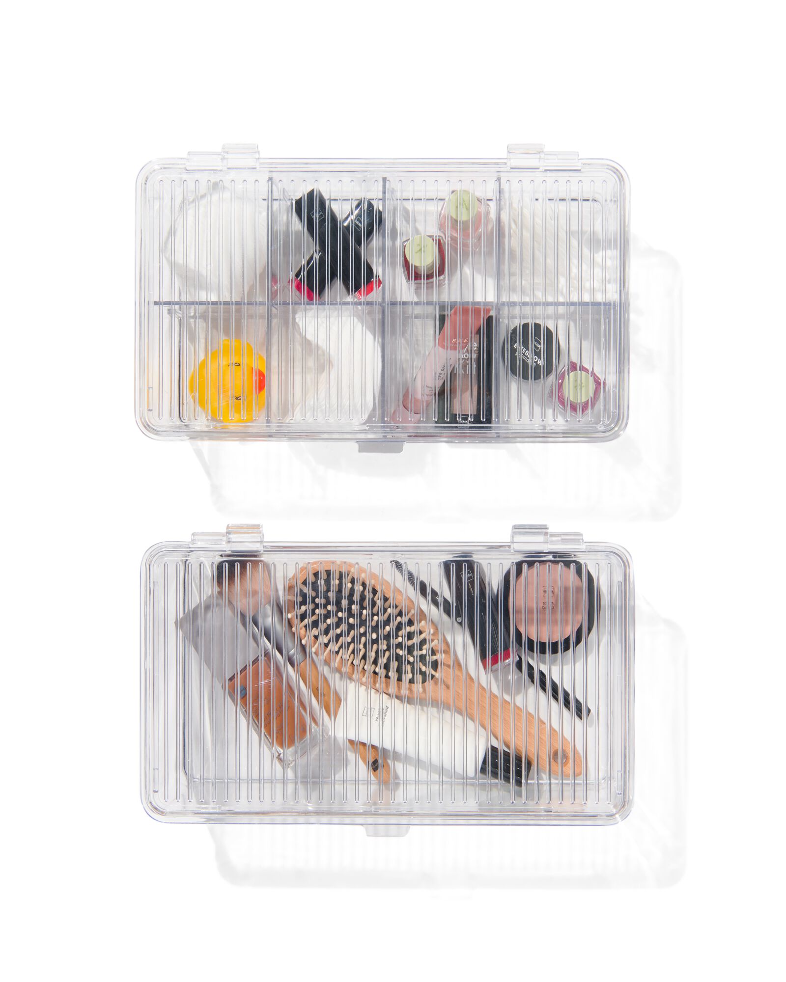 opbergdozen met deksel en divider - 2 stuks - 39800032 - HEMA
