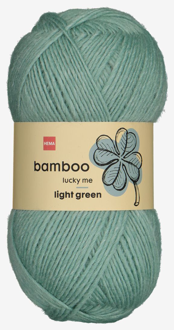 fil de laine avec bambou 100g vert vert - 1000029014 - HEMA