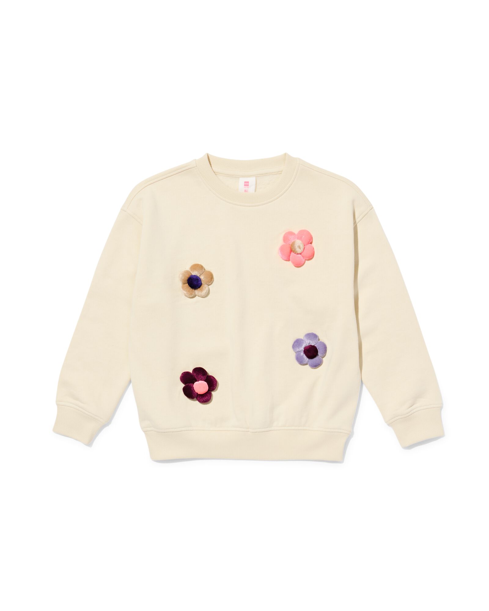 Kindersweater, Blumen ecru ecru - 30836046ECRU - HEMA