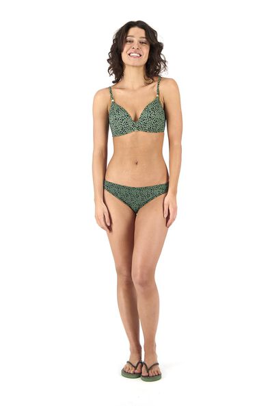 gepolstertes Damen-Bikinioberteil, ohne Bügel graugrün graugrün - 1000017905 - HEMA