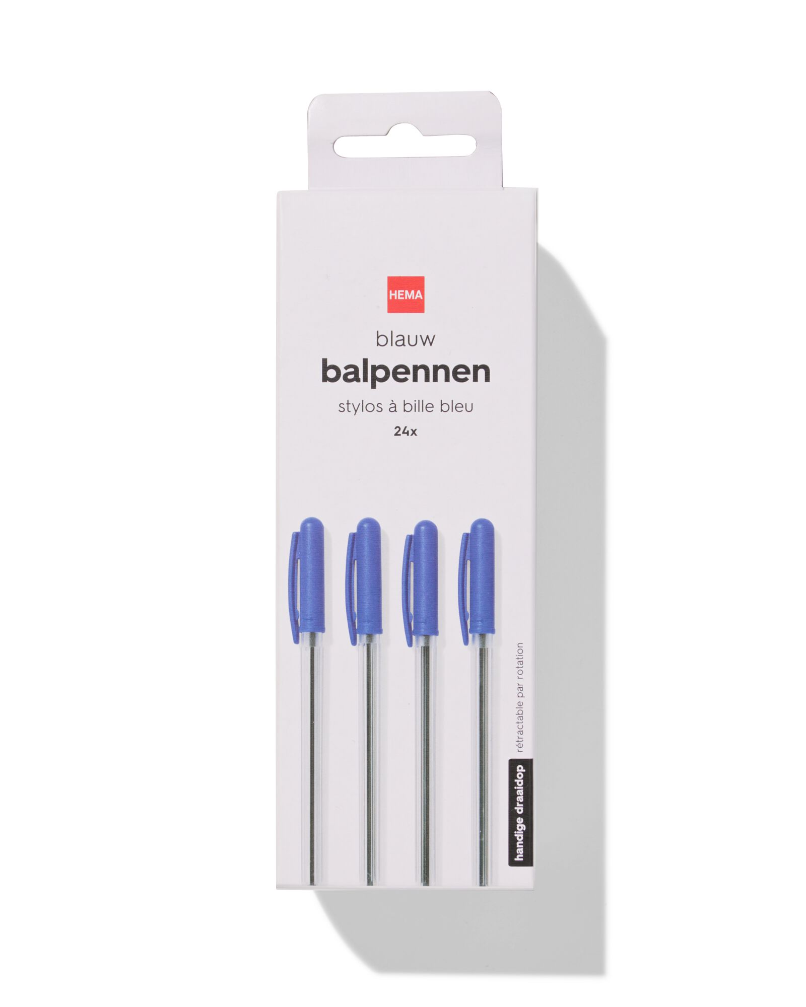 stylos bille encre bleue - 24 pi&egrave;ces - 14400618 - HEMA