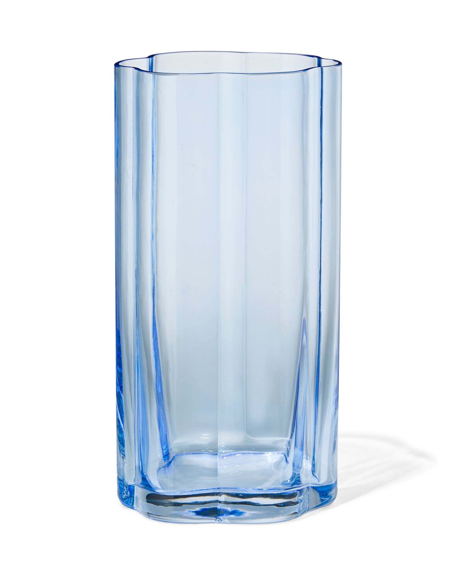 vase ⌀15x30cm verre en forme de fleur - 25800084 - HEMA