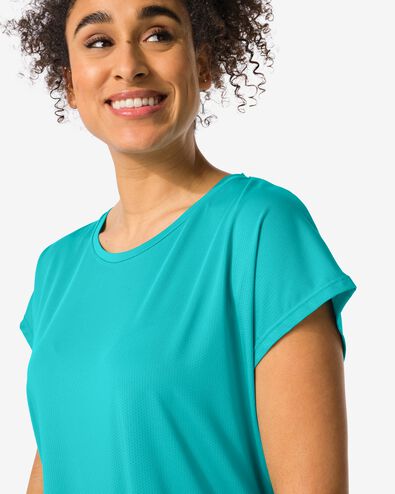 t-shirt de sport femme turquoise XXL - 36030360 - HEMA