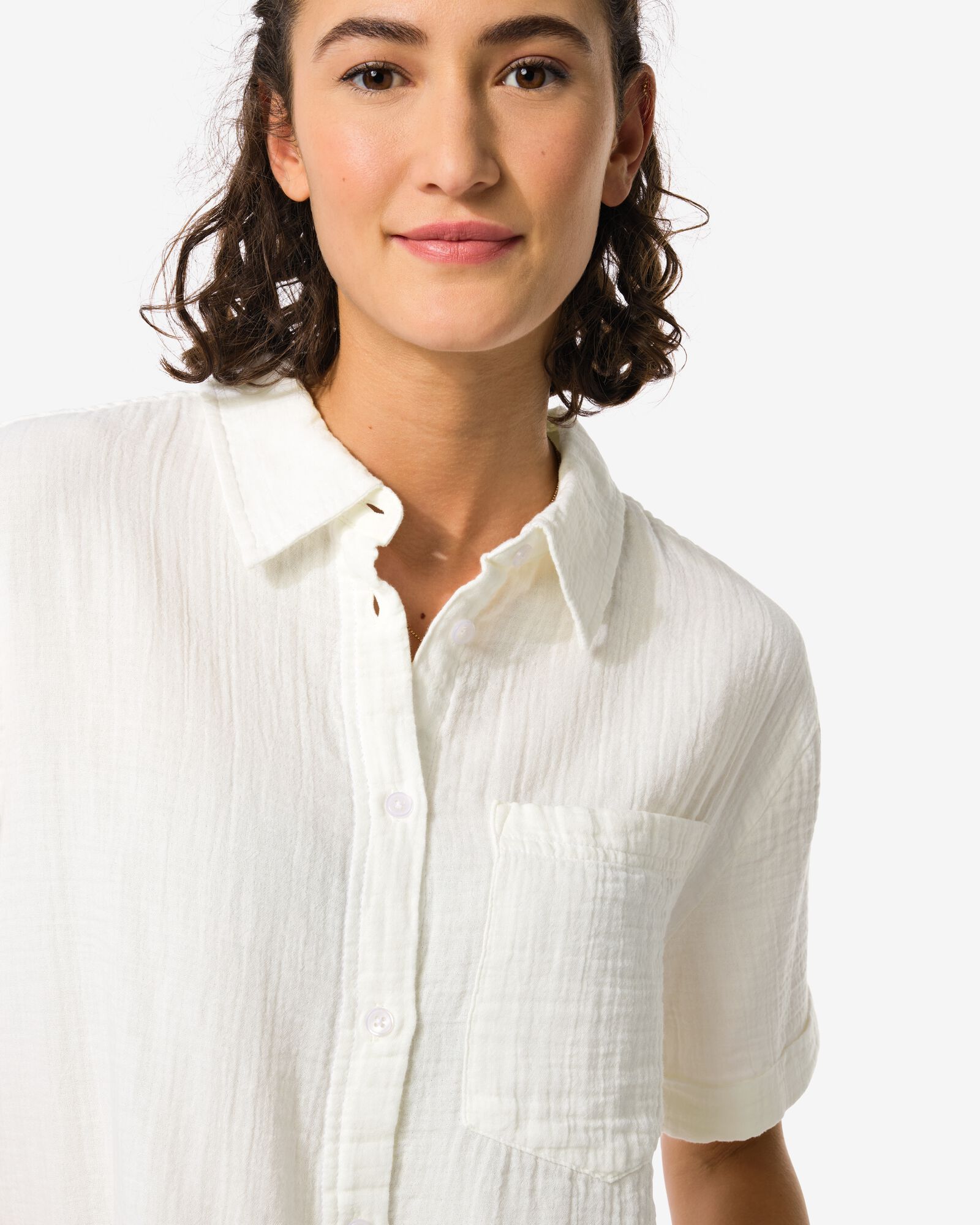damesblouse Kai wit - 36330070WHITE - HEMA