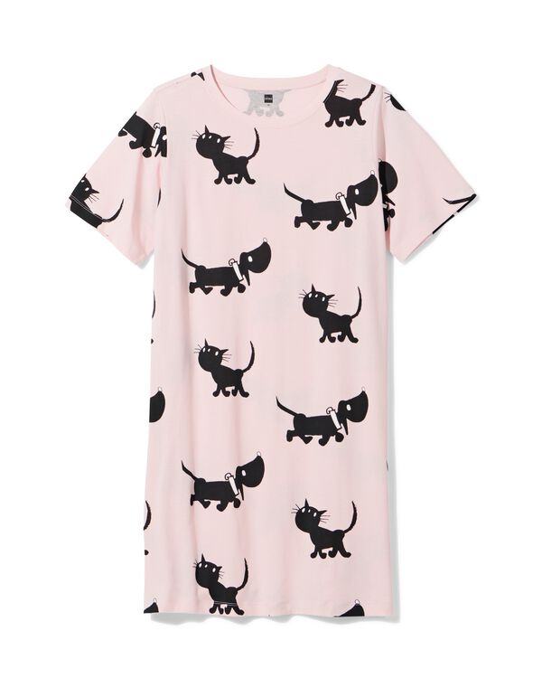 chemise de nuit femme Takkie jersey rose p&acirc;le rose p&acirc;le - 23401265LIGHTPINK - HEMA