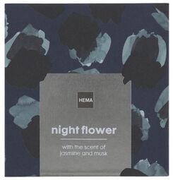 bougie parfumée dans un pot Ø8x6.5 night flower - 13502736 - HEMA