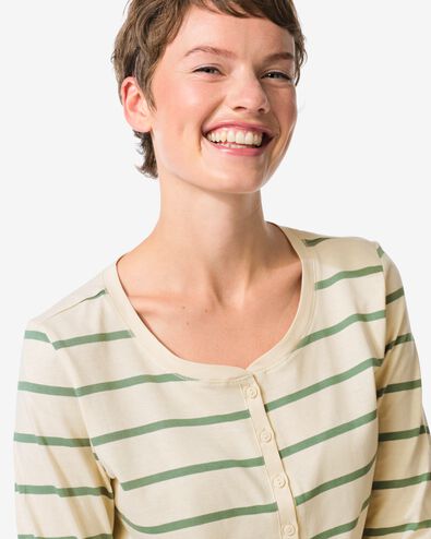 damesnachthemd strepen groen - 23407520GREEN - HEMA