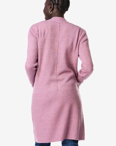 damesvest Lana fijngebreid paars - 36302580PURPLE - HEMA
