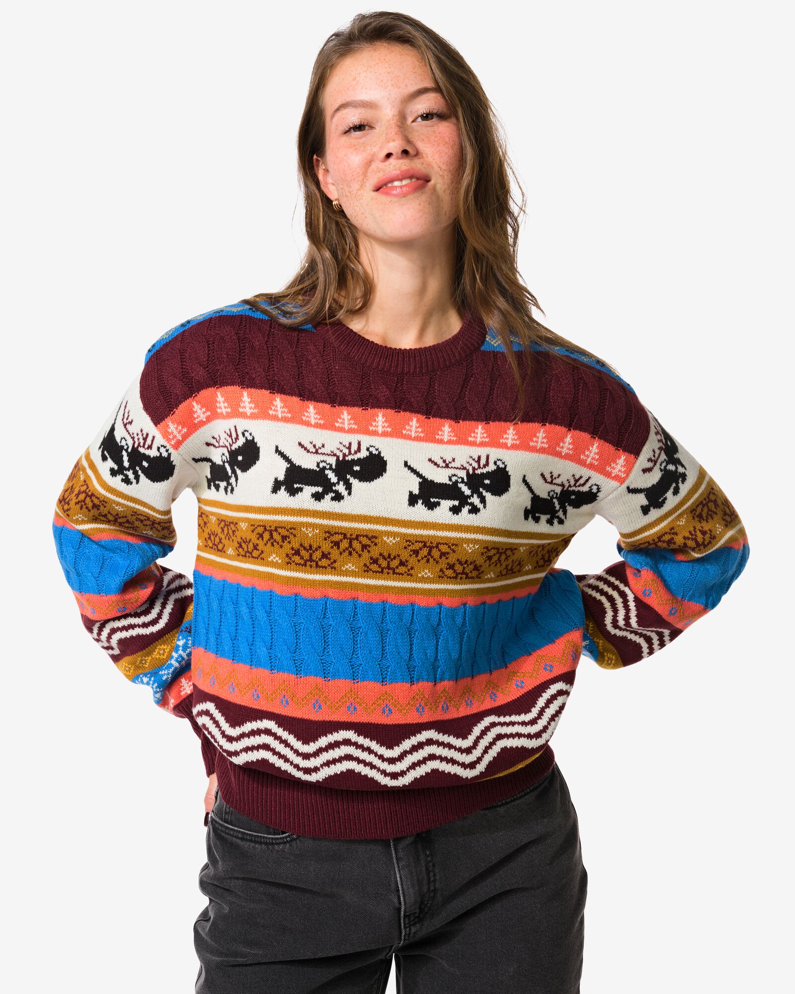 pull de No&euml;l Takkie pour adultes multi - 36205670MULTI - HEMA