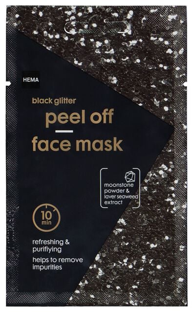 masque peel-off glitter noir 10ml - 17800301 - HEMA