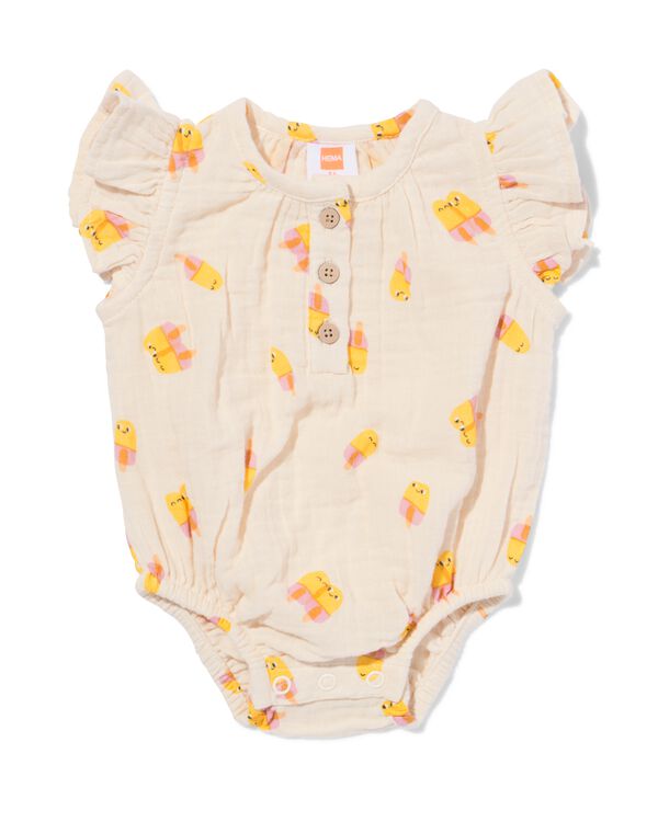 body mousseline ijsjes ecru ecru - 33451220ECRU - HEMA