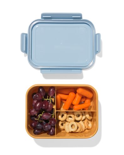 lunch box 19,8 x 14,8 x 8 cm bleu clair - marron - 80690022 - HEMA