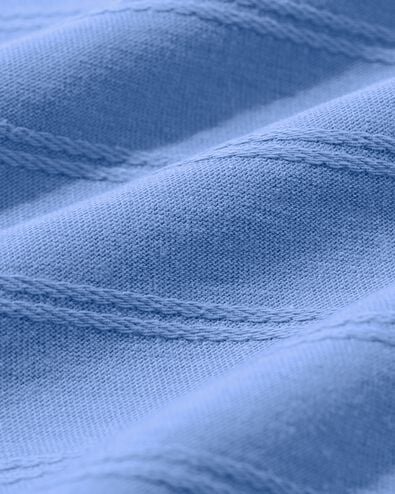 kinder T-shirt jacquard strepen blauw blauw - 30713101BLUE - HEMA