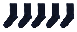 5 paires de chaussettes enfant bleu foncé bleu foncé - 1000002031 - HEMA