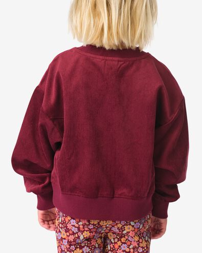 Kinderpulli gerippt, kurzes Modell  weinrot - 30821546WINERED - HEMA