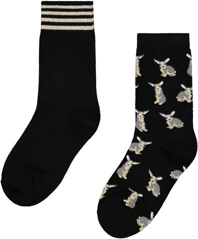 dames sokken met katoen - 2 paar - 4260316 - HEMA