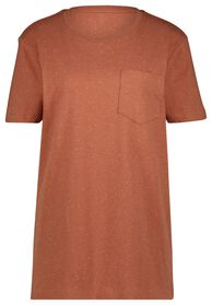 t-shirt homme nappy marron marron - 1000027302 - HEMA