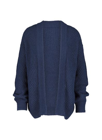 gilet en tricot pour femme bleu foncé bleu foncé - 1000015472 - HEMA