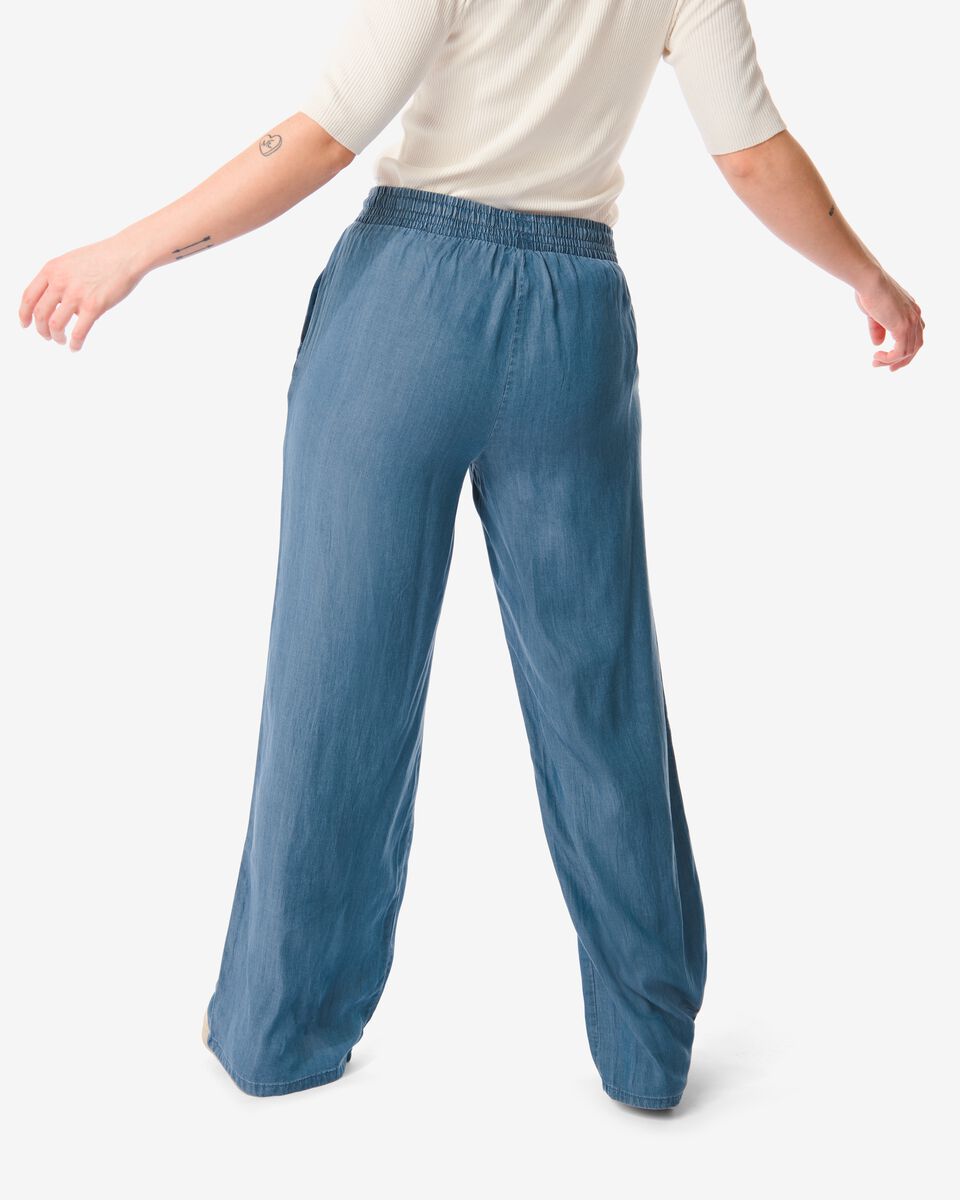 pantalon femme Nicky bleu moyen M - 36201782 - HEMA