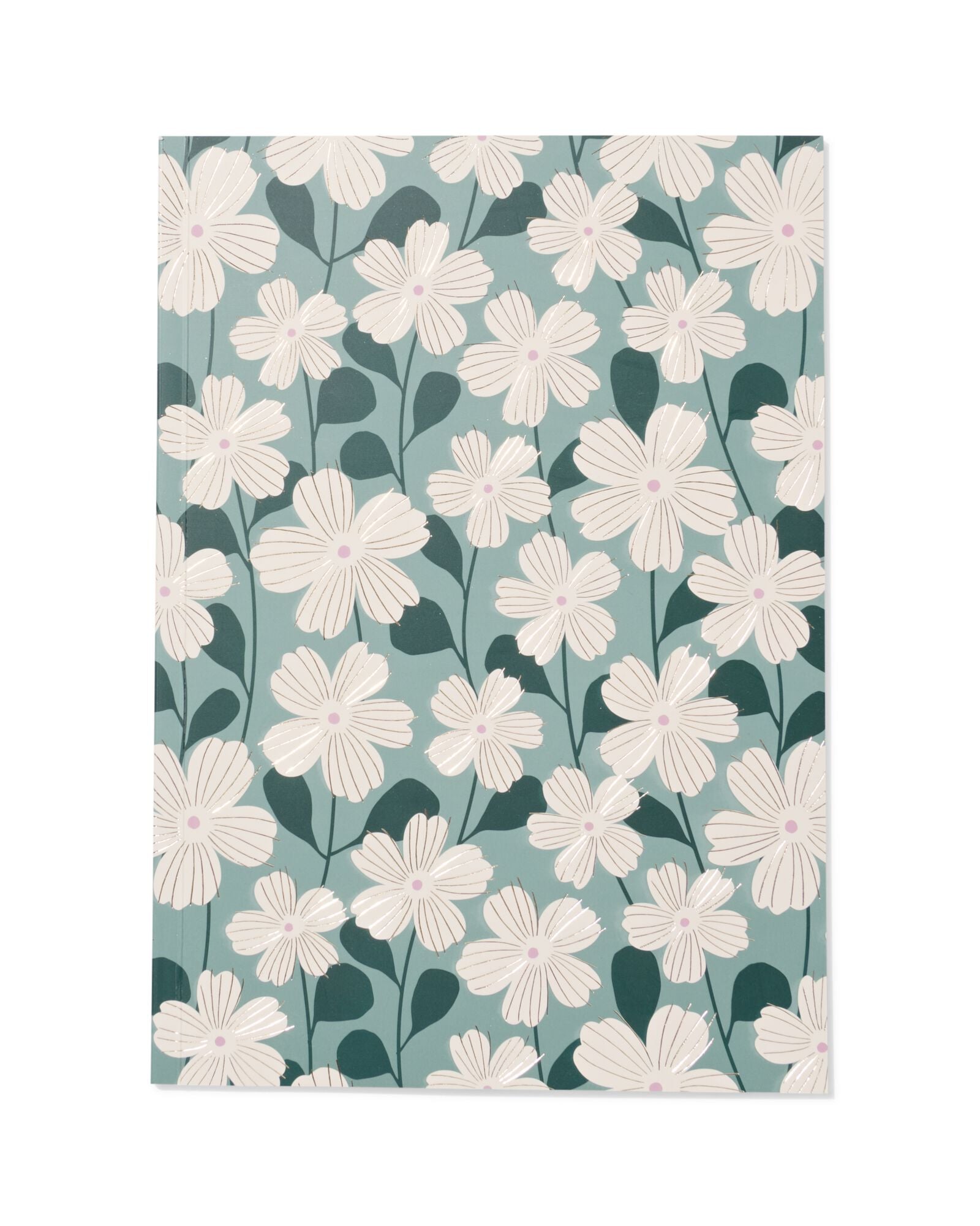 carnet A4 lign&eacute; &agrave; motifs floraux - 14100218 - HEMA