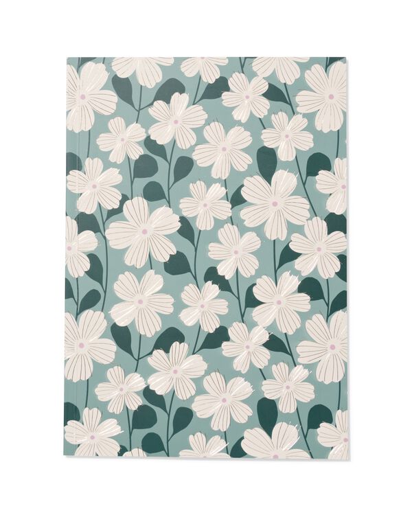 carnet A4 lign&eacute; &agrave; motifs floraux - 14100218 - HEMA