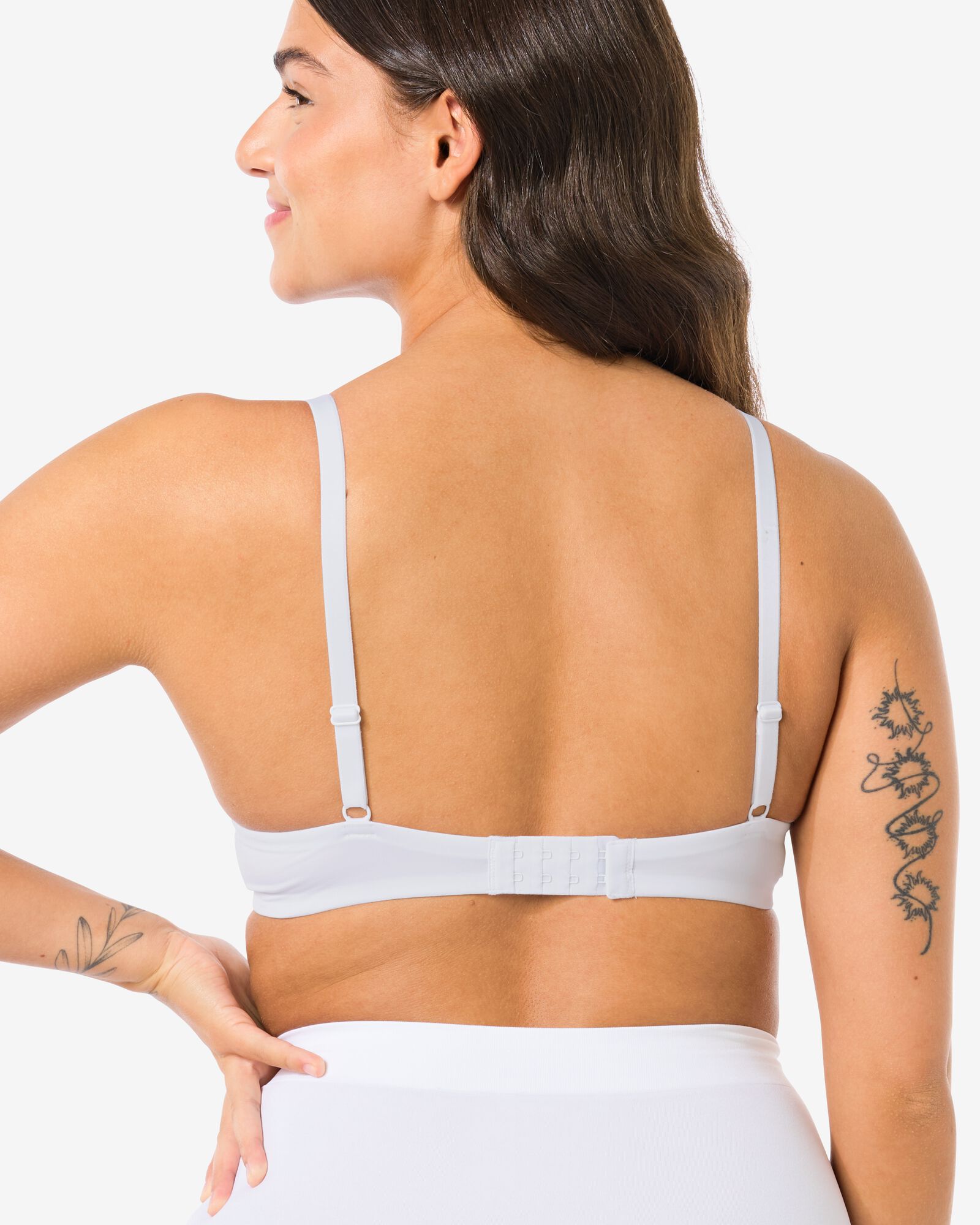 soutien-gorge pr&eacute;form&eacute; avec armatures recycl&eacute;/micro blanc blanc - 1000014815 - HEMA