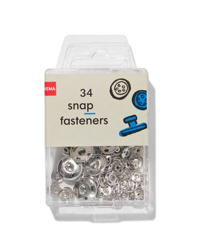 34 boutons-pression - 1476022 - HEMA