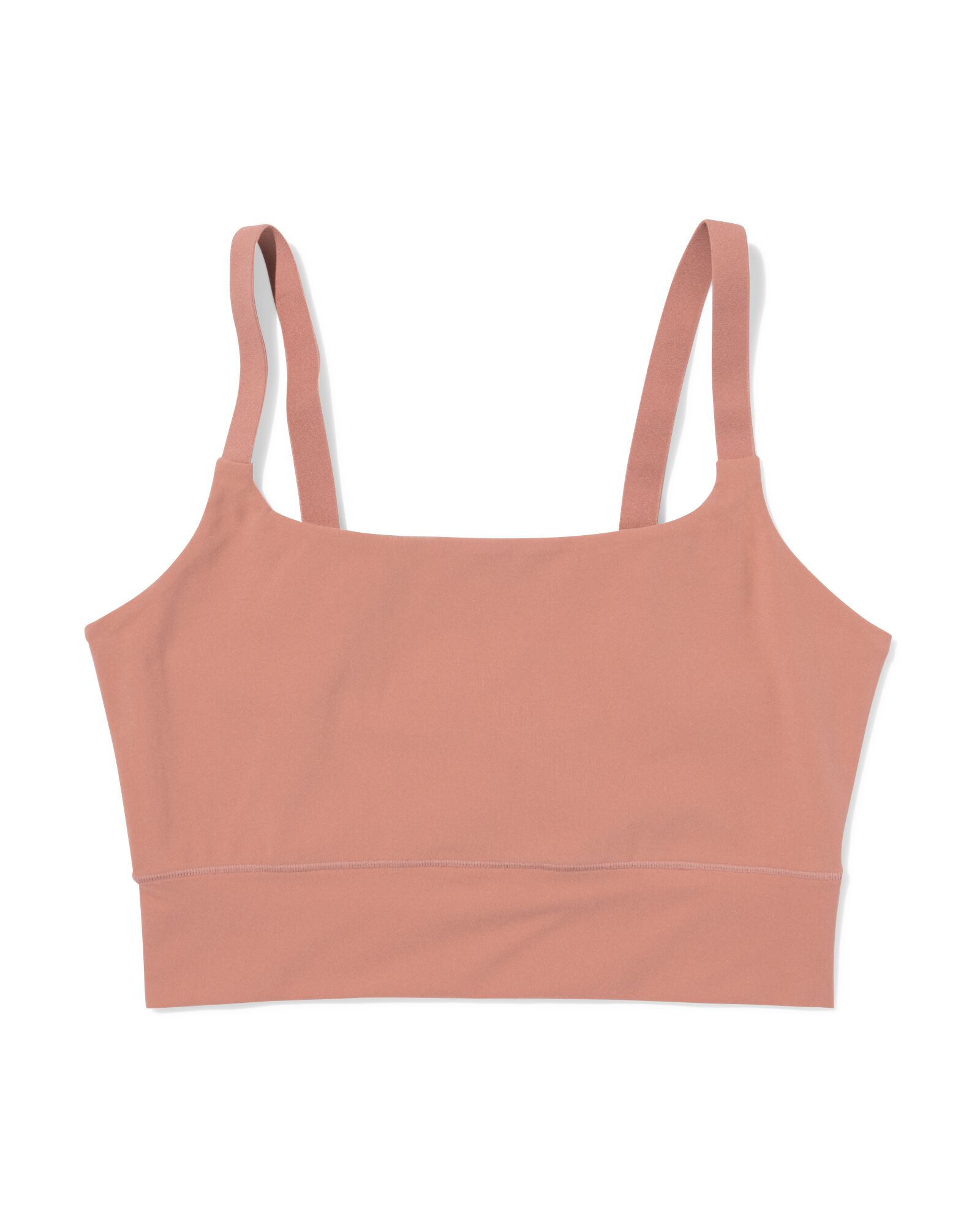 haut non pr&eacute;form&eacute; sans armatures - ultimate comfort marron clair L - 21801183 - HEMA