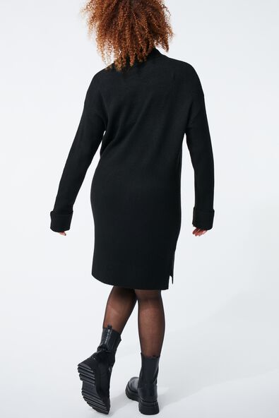 robe femme avec col en maille Vicky noir S - 36332671 - HEMA