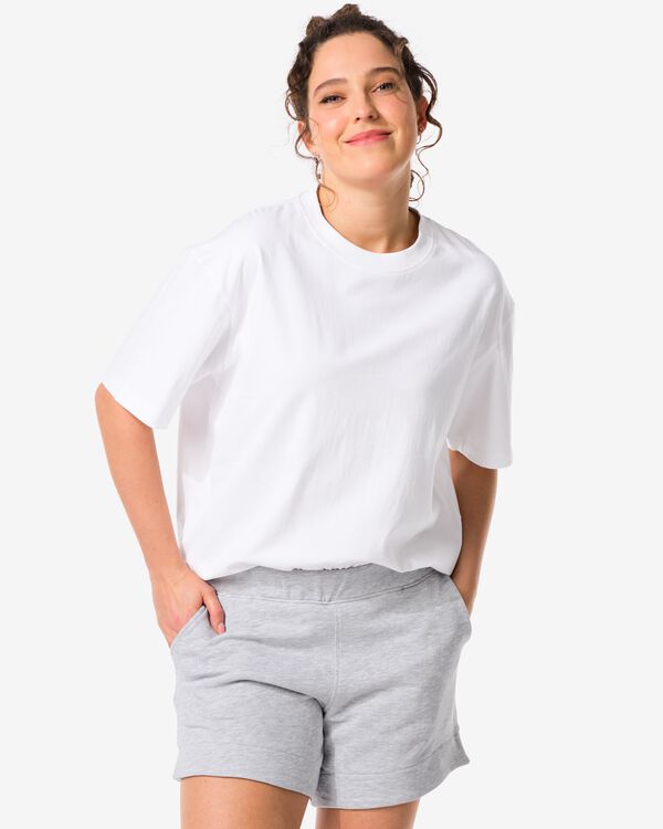 Damen-T-Shirt Do weiß weiß - 36260750WHITE - HEMA