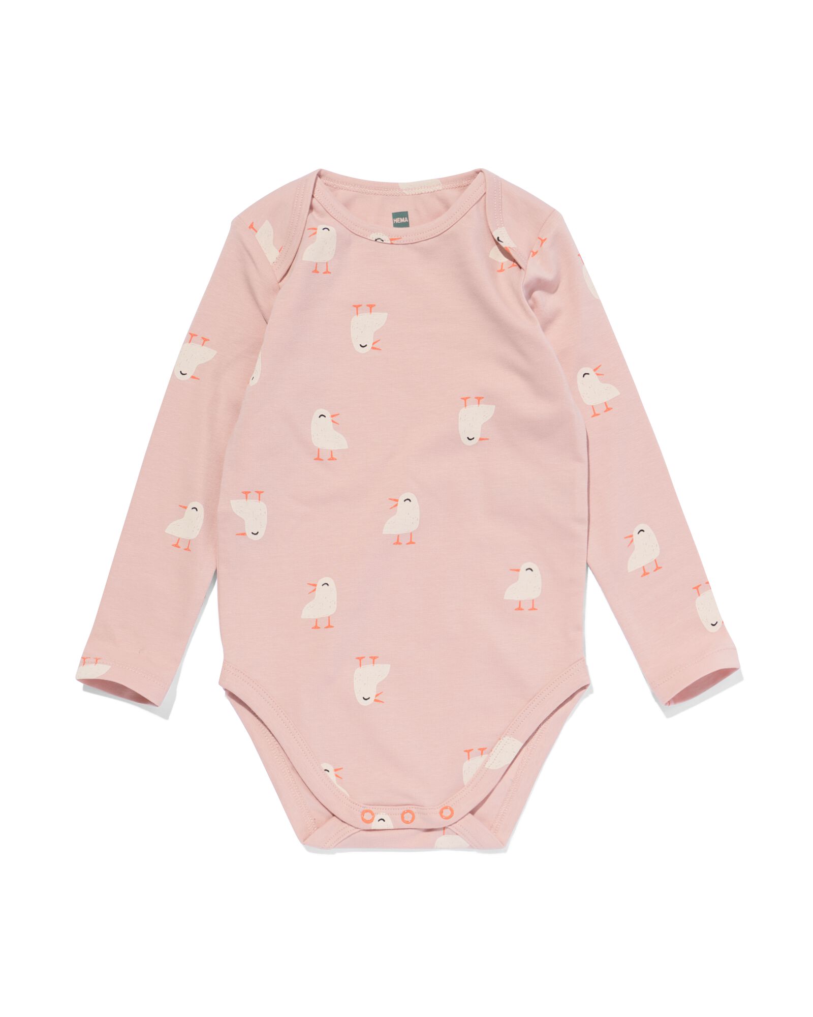 body coton bio extensible avec poussins rose rose - 33311230PINK - HEMA