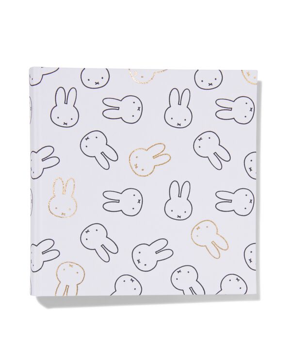 Miffy-Fotoalbum, 24 x 24.5 cm, Leinen, wei&szlig; - 14650215 - HEMA