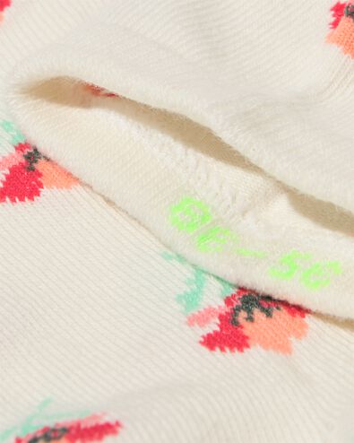 dames enkelsokken bloemen - 5 paar beige beige - 4280820BEIGE - HEMA