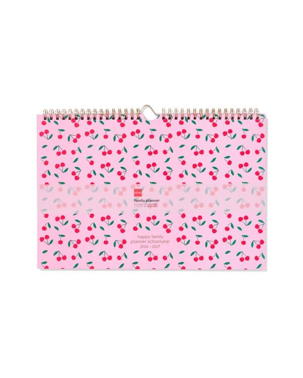 agenda familial 2026-2027 31x21,8cm cerises  - 14505672 - HEMA