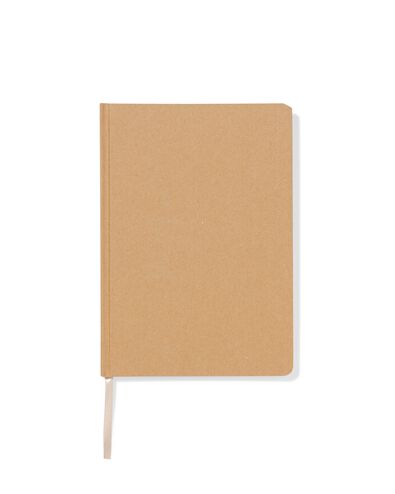 notitieboek A5 blanco kraft - 14120133 - HEMA