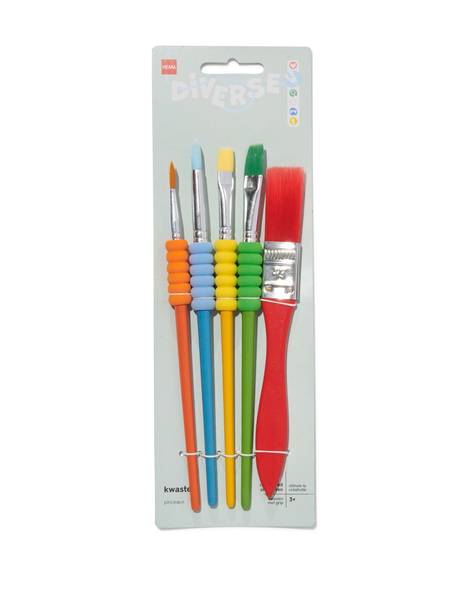 5er-Pack Pinsel - 15990122 - HEMA