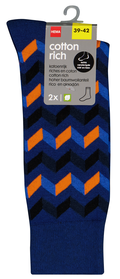 2er-Pack Herren-Socken mit Baumwolle, Takkie blau blau - 1000028324 - HEMA