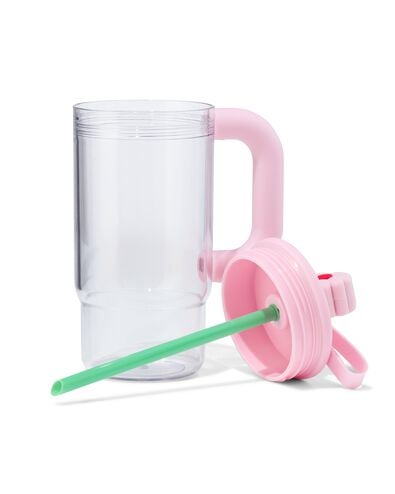 gourde 720 ml avec paille fleur - 61104501 - HEMA