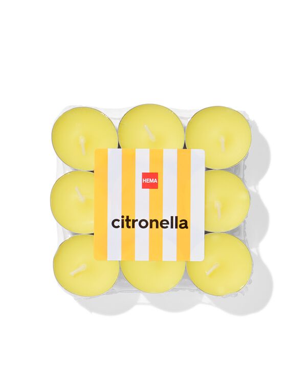 18 bougies d&rsquo;ambiance parfum&eacute;es citronnelle - 13503239 - HEMA
