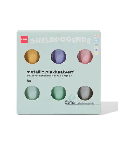 Plakatfarben metallic - 6 St&uuml;ck - 15900250 - HEMA