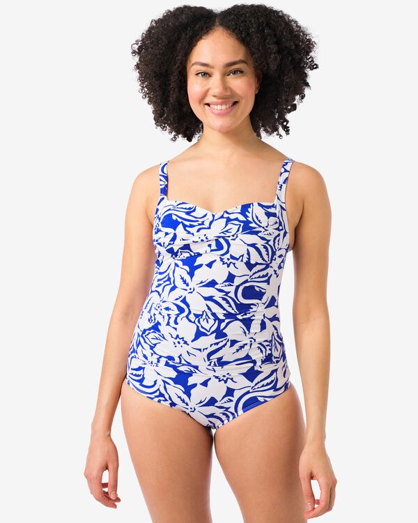 maillot de bain femme gainage bleu - 22351780BLUE - HEMA