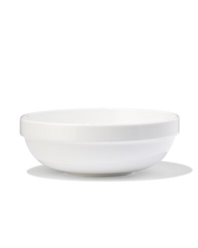 schaaltje ⌀15x5.2cm porselein wit - 4 stuks - 9650333 - HEMA