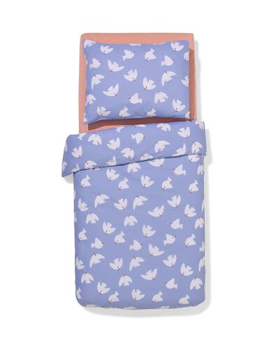 housse de couette tout-petits 120x150 coton doux petites colombes - 5730230 - HEMA