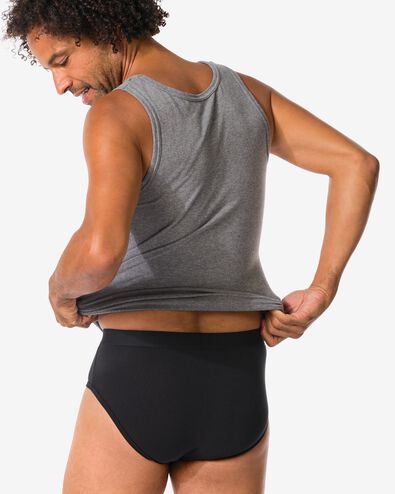 3er-Pack Herren-Slips schwarz schwarz - 1000010251 - HEMA