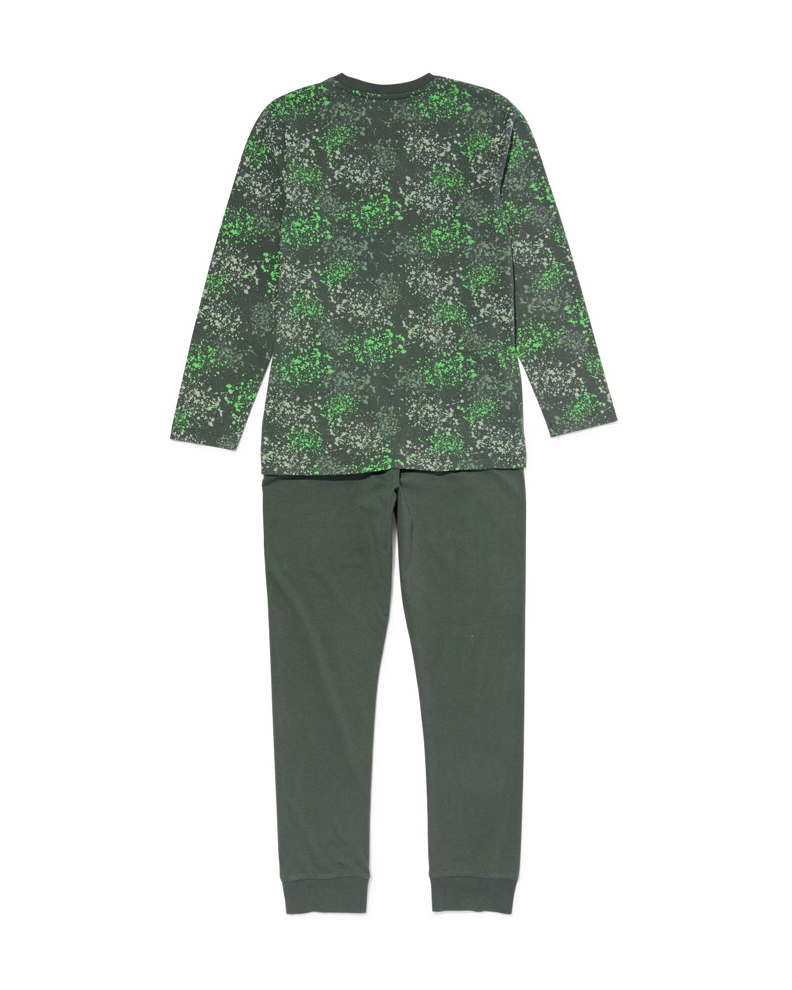 pyjama enfant splash vert vert - 23012880GREEN - HEMA