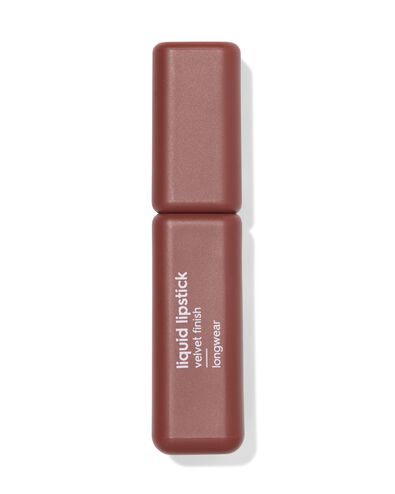 liquid lipstick velvet finish 33 moody brown - 11230733 - HEMA