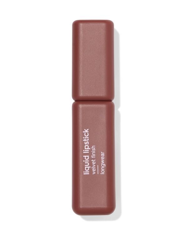liquid lipstick velvet finish 33 moody brown - 11230733 - HEMA