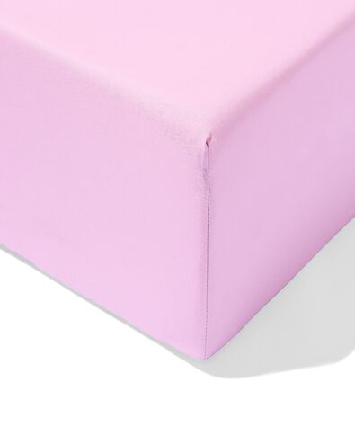 drap-housse 180x200cm coton doux lilas - 5160019 - HEMA