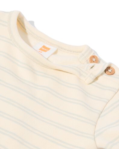 t-shirt b&eacute;b&eacute; rayures &eacute;cru &eacute;cru - 33446220ECRU - HEMA